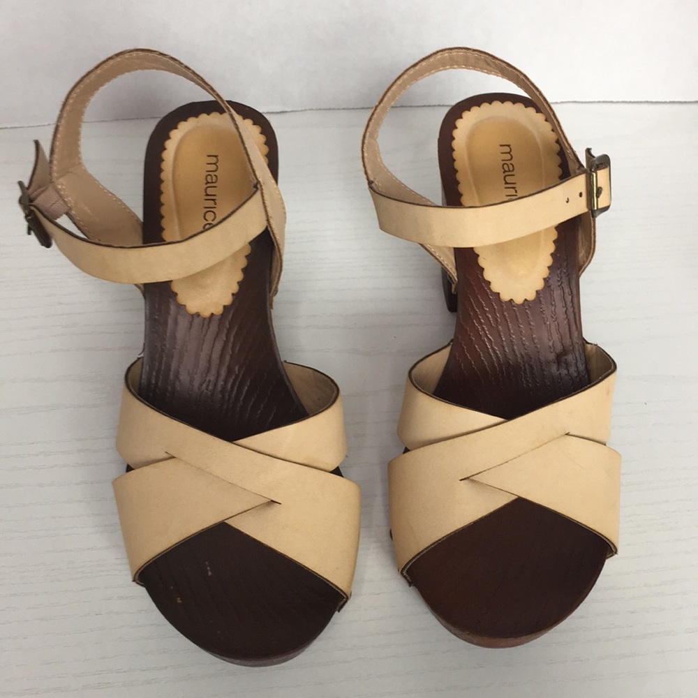 Maurices Faux Wood Chunky Sandal